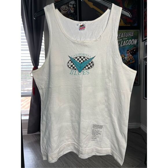 Vintage 90s California Blues Chevy Hardtop Retro Tank Top - Picture 4 of 8